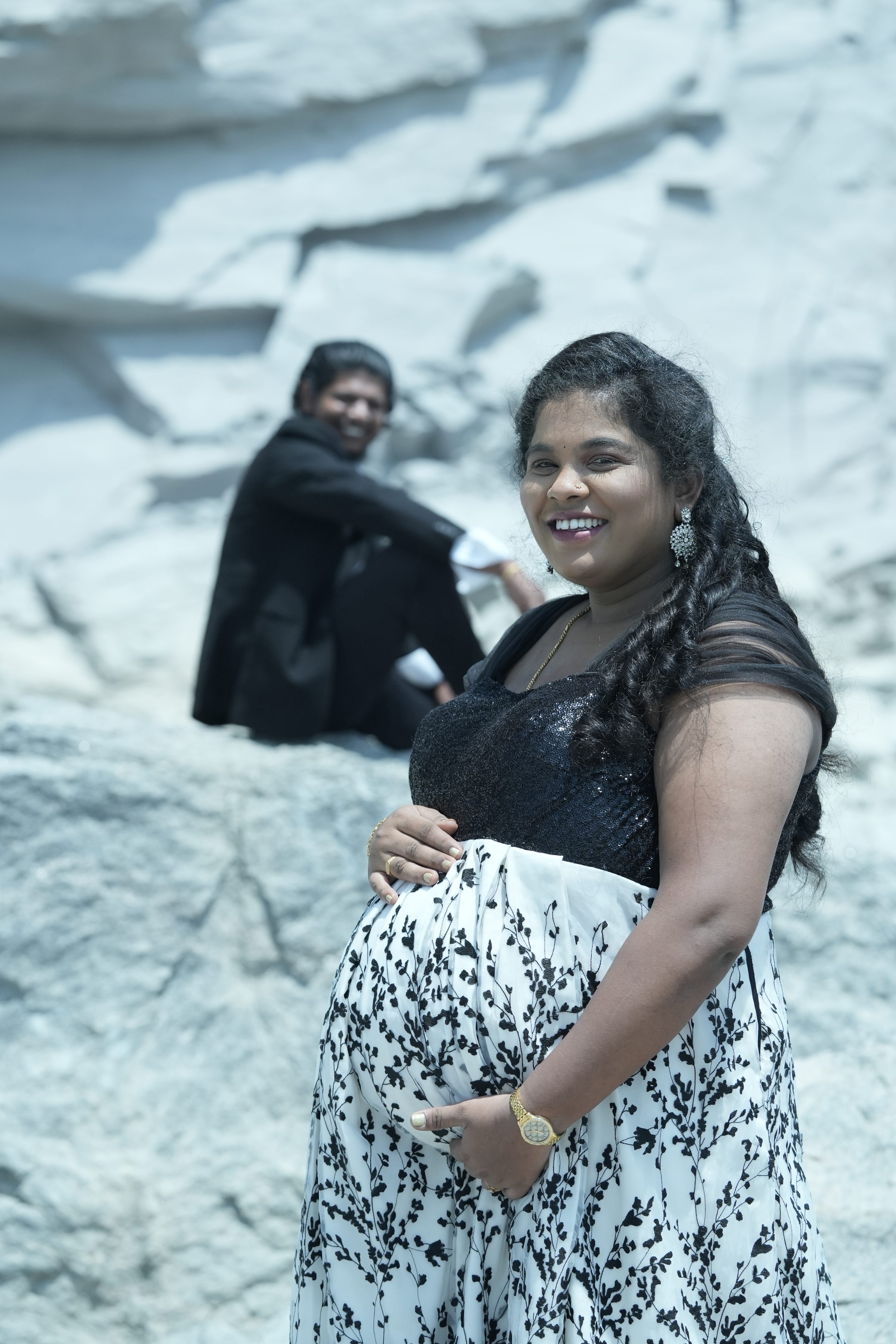 Maternity session moment captured by Lumeora Studios in Bangalore