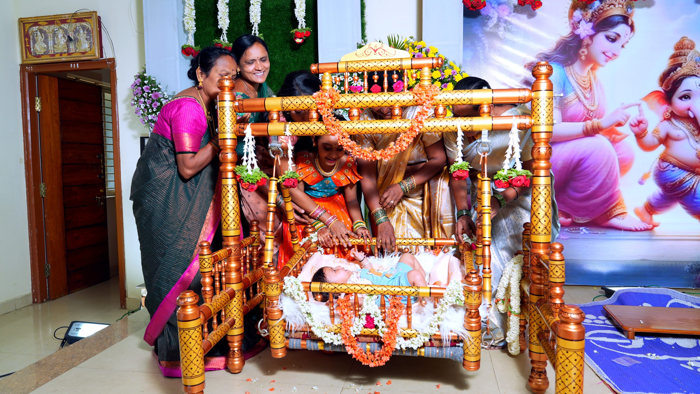 Naming ceremony ritual in Bangalore by Lumeora Studios