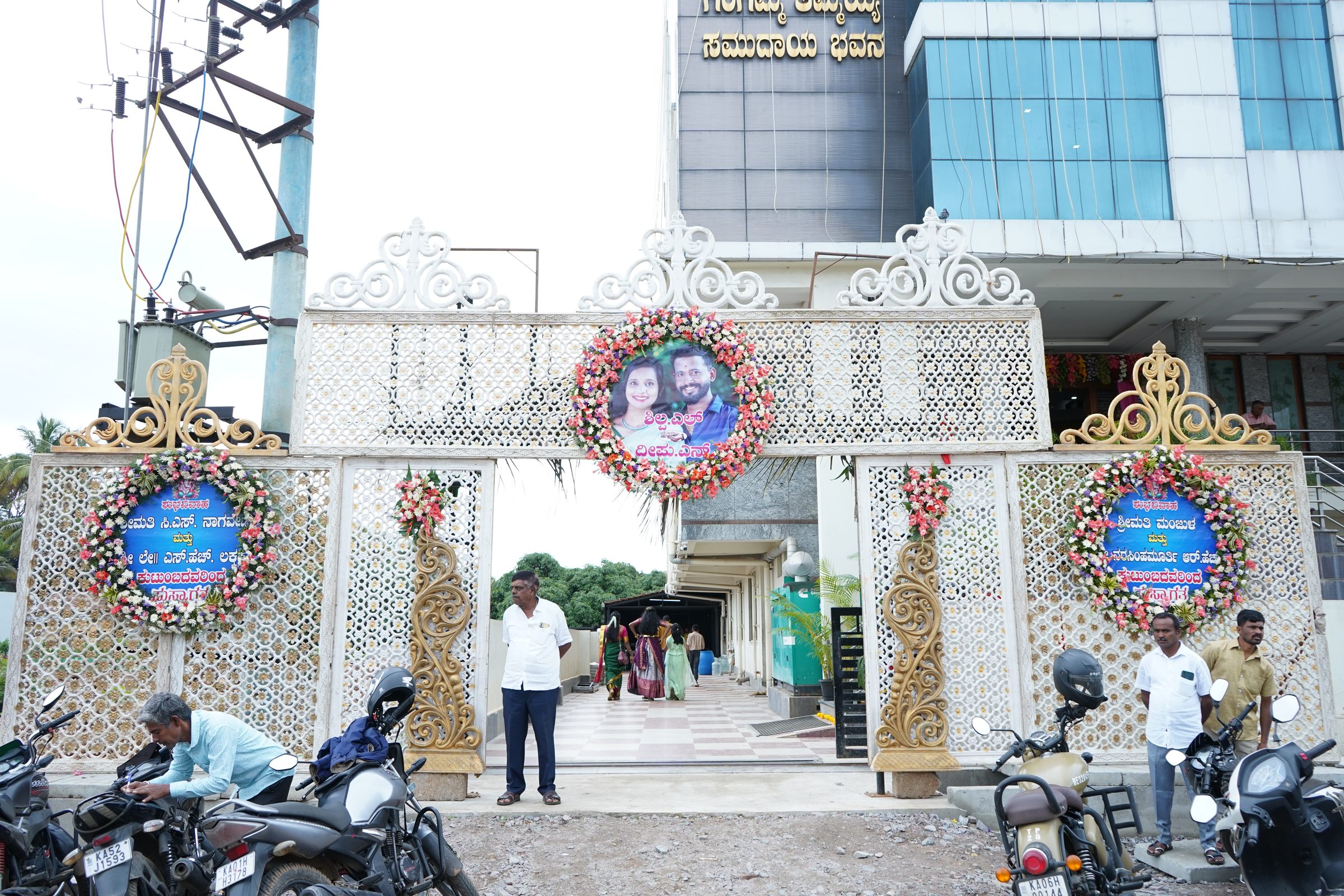 Candid wedding moment between a couple in Bangalore, photographed by Lumeora Studios