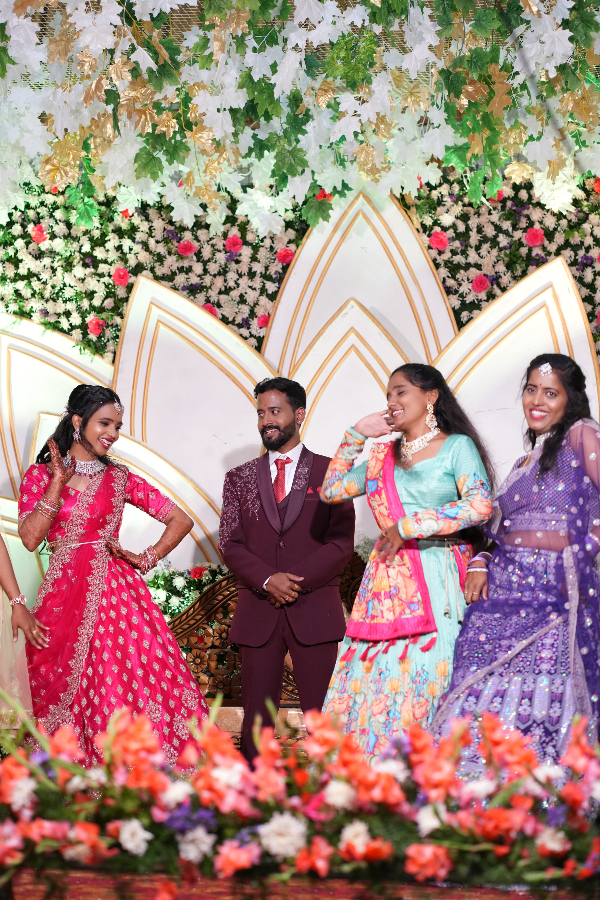 Editorial-style wedding portrait by Lumeora Studios in Bangalore