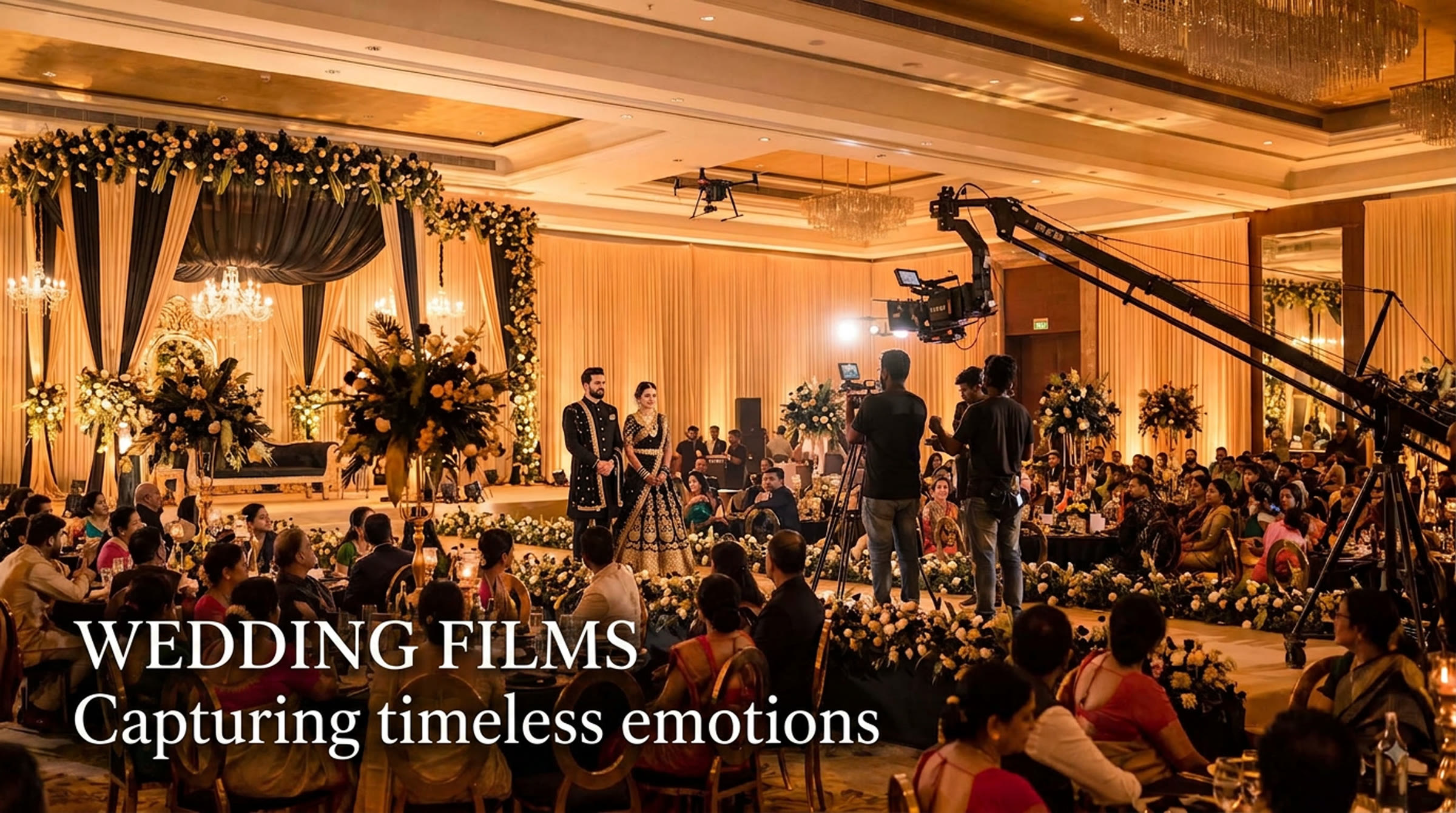 Cinematic wedding photography in Bangalore by Lumeora Studios